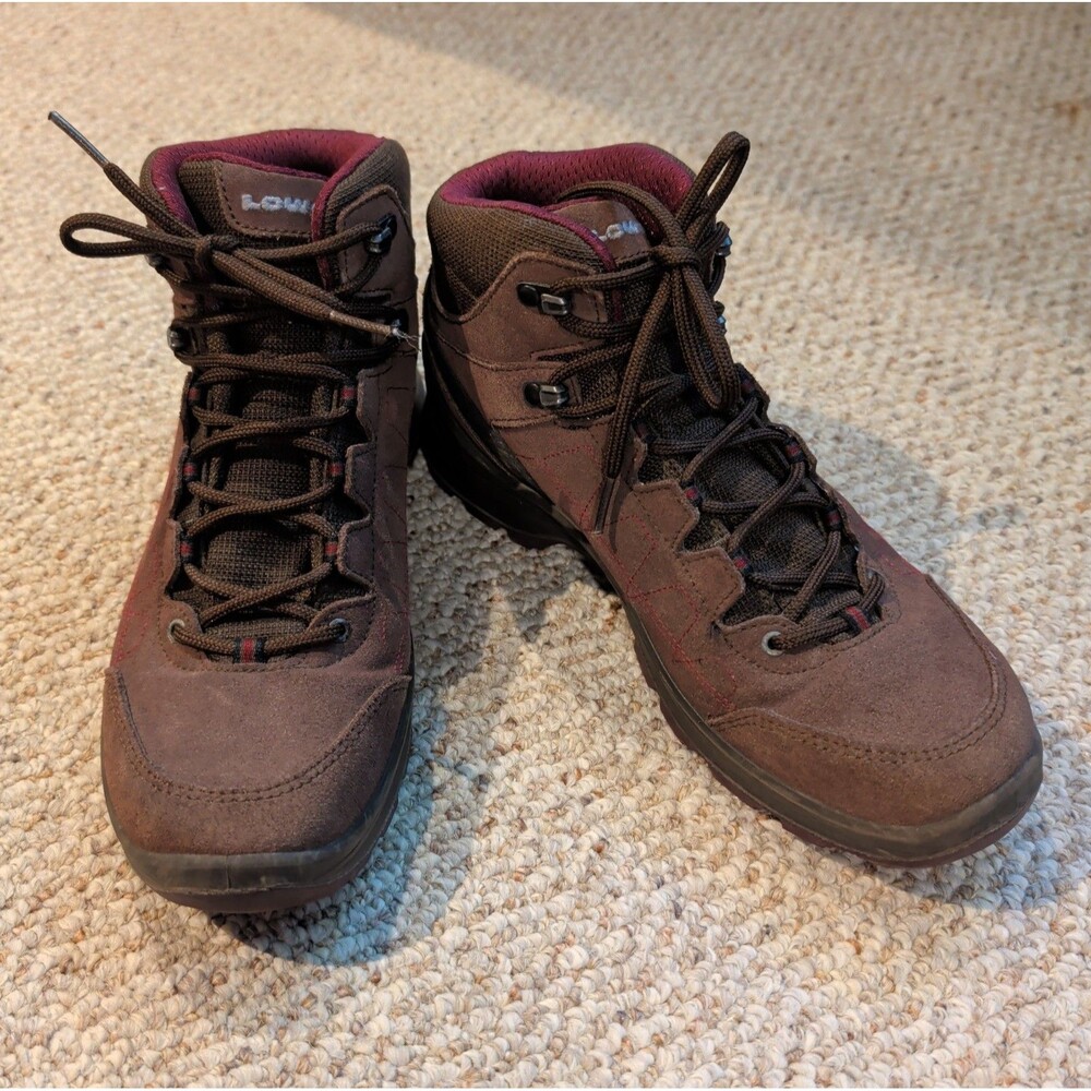 Lowa Tiago GTX Hiking Boots Womens US 8 Brown Suede Trail Lace Up Outdoor